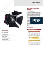 Ficha Tecnica - FRESNEL LED 400W RGBW
