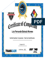 Course Certificate of Completion