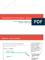 Fundamentos Arquivos: Leitura Escrita