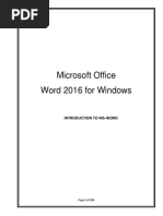 Microsoft Office (Ms Word) 19