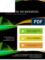 A síntese do biodiesel 