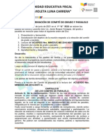 Acta de Conformacion Del Comite de Padres de Familia de 1 Bgu A Vespertina