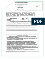 Plan de Apoyo 4° 2 Periodo Matematicas 20211