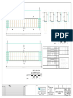 Structural plan for porticos with rebar details