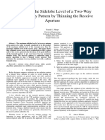 Optimizing The Sidelobe Level of A Two-Way Antenna Array Pattern by Thinning The Receive Aperture