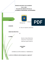 Diferencia Entre Urgencia y Emergencia