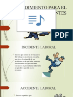 Diapositiva Procedimiento para El Reporte de Accidentes de Trabajo