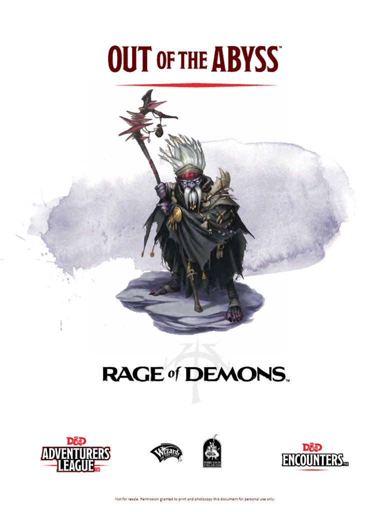 DDE OutoftheAbyssPrint | PDF | Dungeons & Dragons | Drow (Dungeons ...