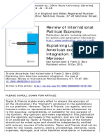 Review of International Political Economy: To Cite This Article: Karl Kaltenthaler & Frank O. Mora (2002)