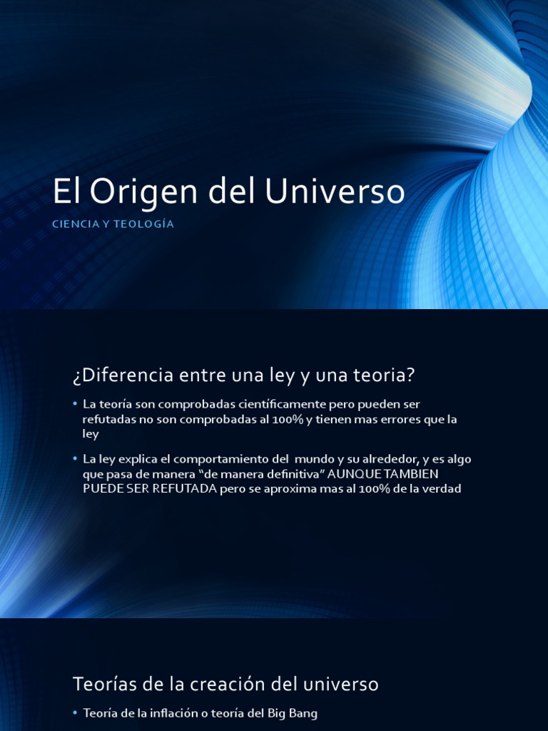 Teorías sobre el Origen del Universo | PDF | Universo | Big Bang