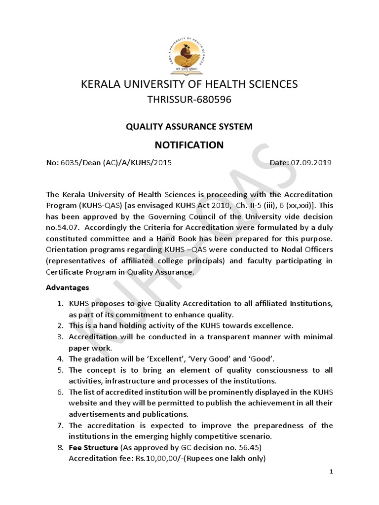 Kerala University of Health Sciences: THRISSUR-680596 | PDF | Remittance