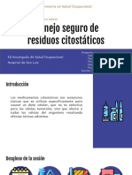 Manejo seguro de residuos citostáticos GRUPO 2 (LUNES 31 AGOS)