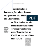 Cor etnicidade e formação de classe no porto do Rio