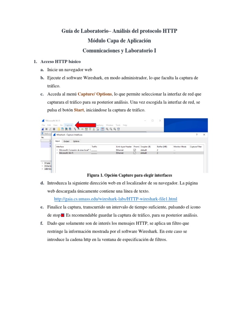 Lab Wireshark | PDF | Protocolo de Transferencia de Hipertexto | Redes