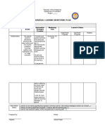 Individual Learning Monitoring Plan