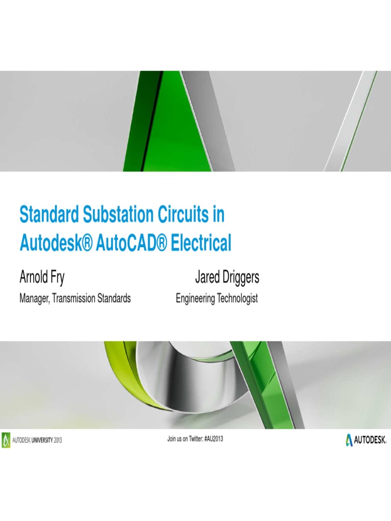 Standard Substation Circuits in Autodesk® Autocad® Electrical | PDF ...