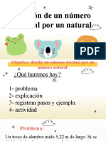 División de Decimal Por Natural