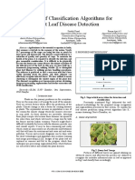 Analysis of Classification Algorithms For Plant Leaf Disease Detection