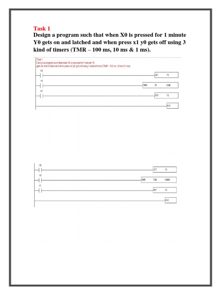 Timer-Based Control Program Design | PDF
