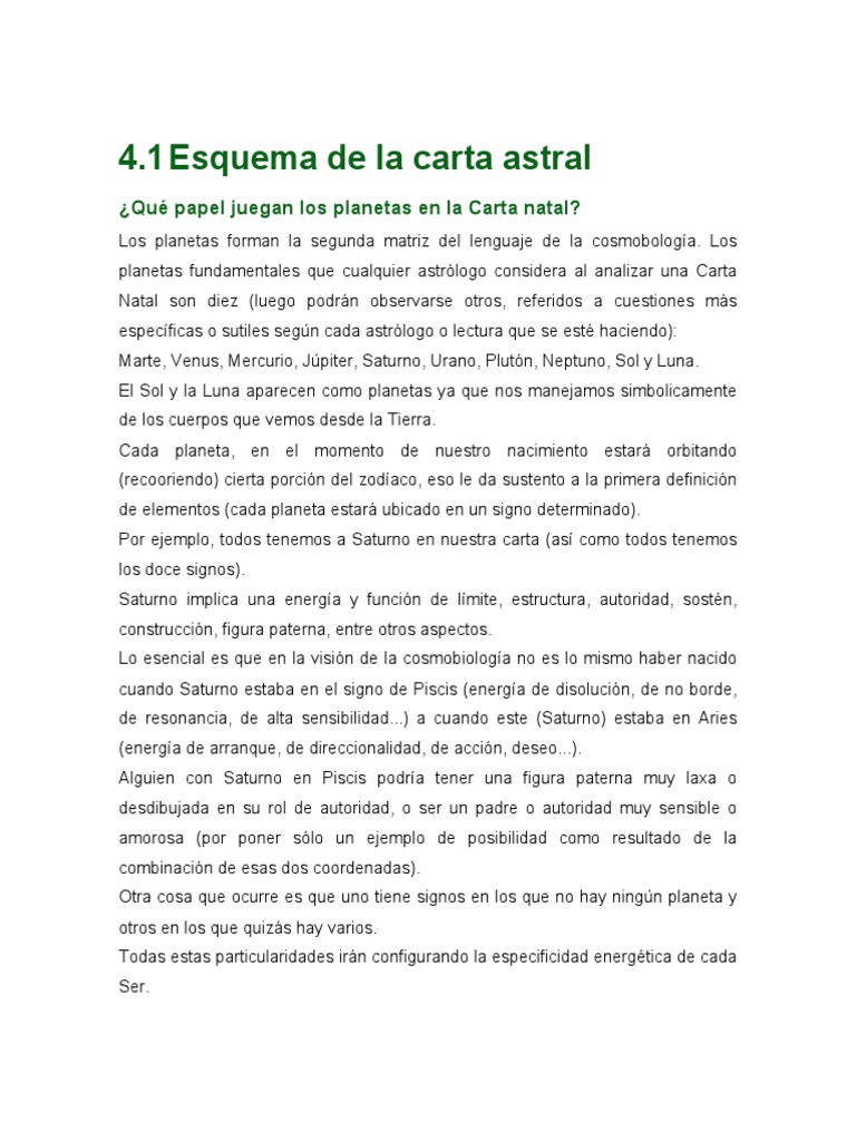 Estructura y elementos de la carta astral | PDF | Horóscopo | Astrología