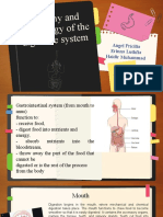 Anatomy and Physiology of The Digestive System: Angel Pricilia Erinna Luthfia Haidir Muhammad