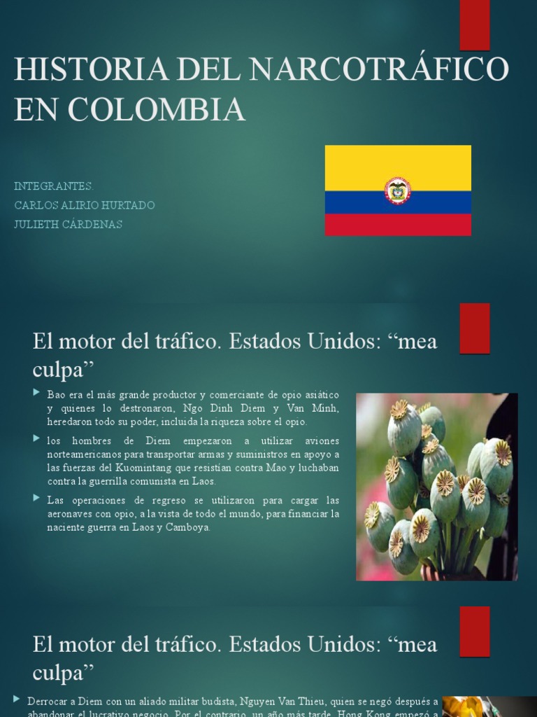 Historia Del Narcotráfico en Colombia | PDF | Comercio ilegal de drogas ...