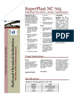 Superplast NC 705: Usage Instructions