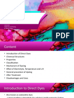 Direct Dyes Lecture: Introduction, Properties, Mechanism