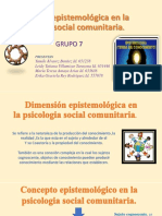 Dimension Epistemologica Comunitaria