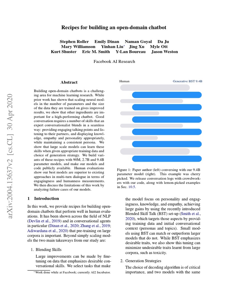 Building Open-Domain Chatbots | PDF | Empathy | Crowdsourcing