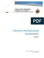 LESSON 1 Highway and Railroad Engineering