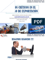 Puntos Criticos en La Exportacion 2019