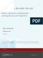 El Concepto de Valor de Uso: Signo, Consumo y Subjetividad La Hoja de Coca en Argentina
