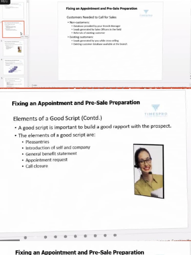 Fixing An Appointment and Pre - Sales | PDF | Business | Finance ...