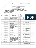 Lịch học Ngoại Y4 ĐK đợt 1 2021 2022