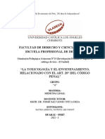 La Toxicologia y El Envenenamiento Relacionado Con El Art. 20 Del Codigo Penal