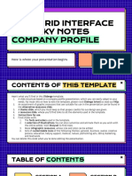 Copy of Blue Grid Interface & Sticky Notes Company Profile