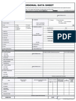 CS Form 212 - Personal Data Sheet