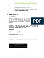 Informe Topografico Aracancha y Marayniyoc