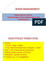 Circulation Management: Hypovolemic Shock: Hemorrhagic Shock, Dehydration and Combustion