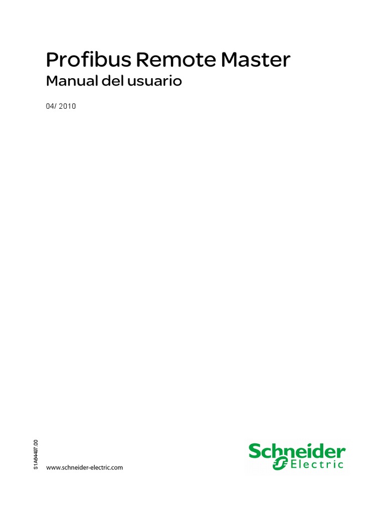Profibus Remote Master - User Manual. | PDF | Controlador lógico ...