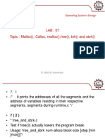 LAB: 07 Topic: Malloc, Calloc, Realloc, Free, BRK and SBRK