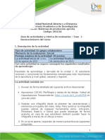 Guia de Actividades y Rúbrica de Evaluación - Fase 1 - Reconocimiento Del Curso