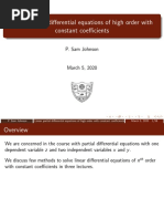 Linear partial differential equations of high order with constant coefficients