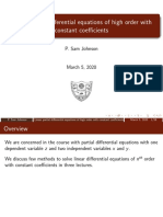 Linear Partial Differential Equations of High Order With Constant Coefficients