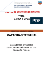 Costos mineros: CAPEX y OPEX