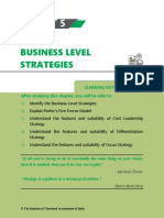 Business Level Strategies: After Studying This Chapter, You Will Be Able To