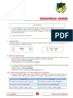 1.° Secundaria - Competencia Lingüística - Concordancia Nominal (Material)