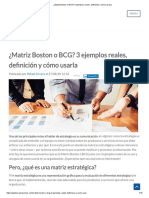 Matriz Boston o BCG - 3 Ejemplos Reales, Definición y Cómo Usarla