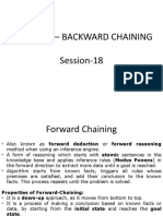 Forward - Backward Chaining Session-18